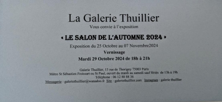 La Galerie Thuillier Automne 2024