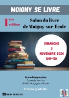 Premier salon du livre de Moigny-sur-Ecole.